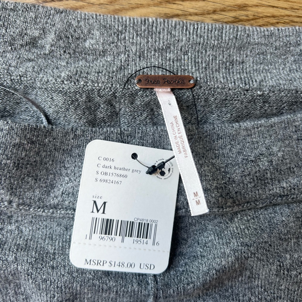 Free People Jamie Sweater Dark Heather Grey - Picture 3 of 5